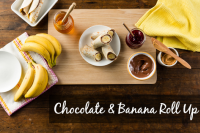 Choc-banana-roll-up